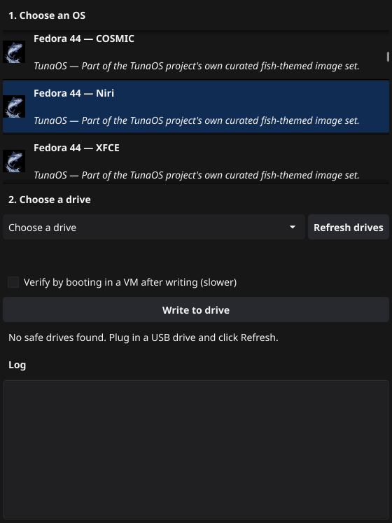 An OS card selected, showing the highlight